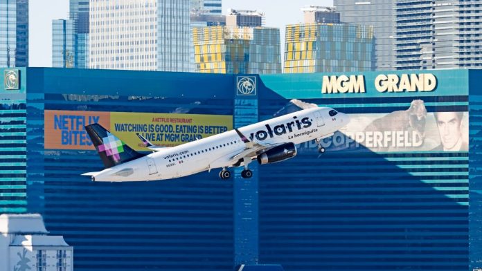 Nevada-regulator-clarifies-what-constitutes-'foreign'-online-gaming A plane takes off from Harry Reid International Airport in Las Vegas, Nevada