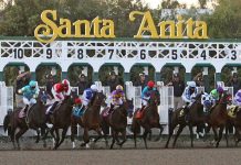 Santa Anita racetrack in California