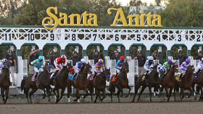 Santa Anita racetrack in California