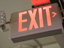 Emergency Exit sign