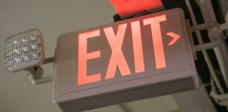 Emergency Exit sign