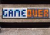 Game over written in mosaic tiles