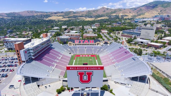 Utah-legislator-wants-to-clarify-that-prop-betting-is-indeed-gambling The Rice-Eccles college football stadium in Utah