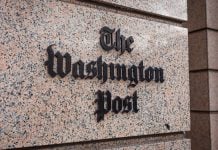 The Washington Post logo as the Coalition for Prediction Markets publishes a full-page ad in the newspaper.