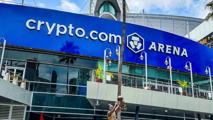 Crytpo.com Arena in Los Angeles. home of the Lakers