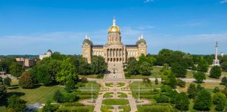 Iowa Senate unanimously approves more powers for gaming regulator The Iowa State Capitol building in Des Moines