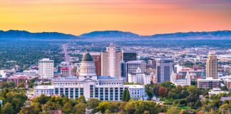 Kalshi pre-emptively sues Utah after state calls out prediction markets The skyline of Salt Lake City with the Utah State Capitol building in the foreground