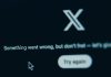Social media site X bans gambling paid partnerships An image showing an error message displayed on social media site X