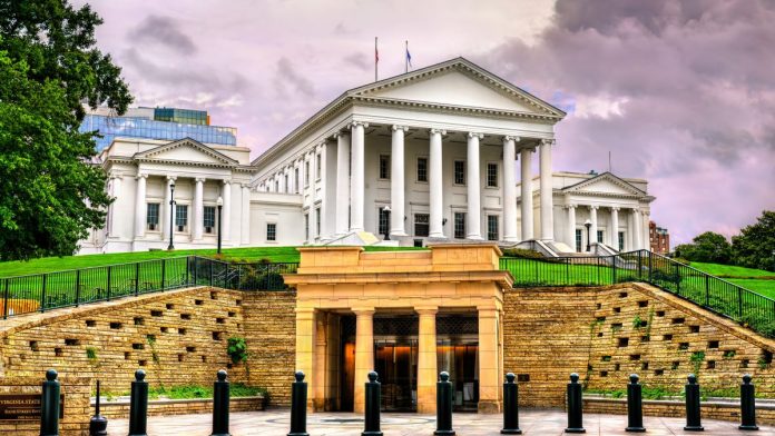 The Virginia State Capitol in Richmond, VA