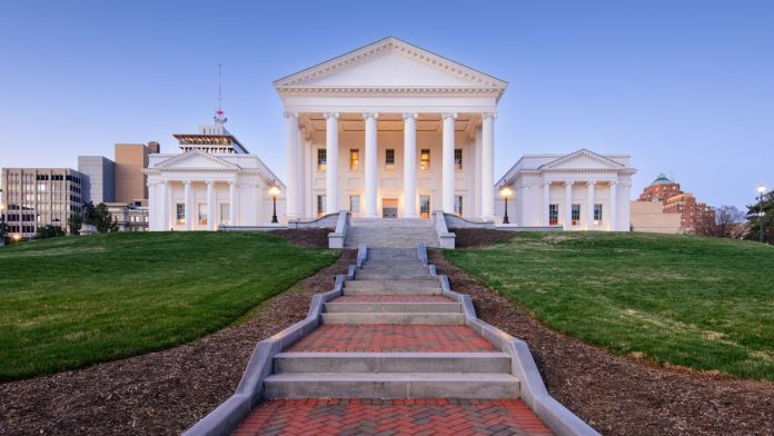 Virginia-sends-online-casino,-fantasy-sports-bills-to-Senate-floor The Virginia State Capitol building