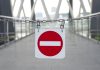 DFS operators roll out 50-state self-exclusion program with idPair A 'no entry' sign blocking off a walkway