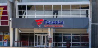 Fanatics Sportsbook at the Washington Commanders' Northwest Stadium in Landover, Maryland