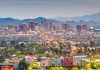 A distant view of downtown Phoenix, Arizona