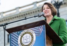 Amy Klobuchar, who filed a bill related to government officials and prediction markets.