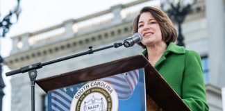 Amy Klobuchar, who filed a bill related to government officials and prediction markets.