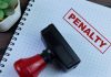 A penalty paper as five sportsbooks in MA are being fined.