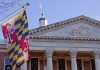 Maryland House passes sweeps ban as online casino hopes evaporate The Maryland flag flies outside the state house