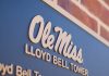 Ole Miss sign as the school prepares to launch a new research center for gambling.