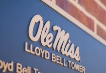 Ole Miss sign as the school prepares to launch a new research center for gambling.