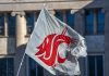 Washington State flag as the Pac-12 secures a partnership with Genius Sports.
