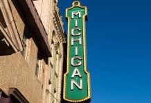 Prediction Markets Weekly: Shots fly in all directions in Michigan A Michigan sign on the Michigan Theatre in Jackson