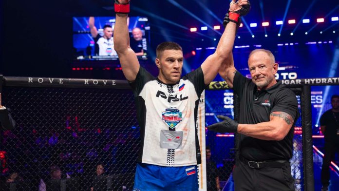 Professional-Flighers-League-Sportradar-1 A Professional Fights League bout as the PFL secures a partnership with Sportradar.