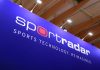 A Sportradar logo as the company launches a new online casino brand.