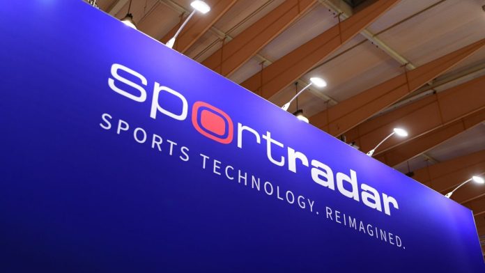 Sportradar-expands-online-casino-business-with-launch-of-new-brand A Sportradar logo as the company launches a new online casino brand.