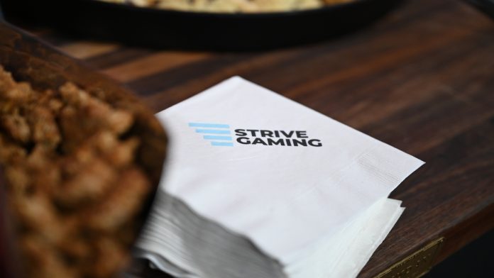 Strive-Gaming-Playstar-Casino Strive Gaming logo as the company secures a deal with PlayStar Casino in New Jersey.