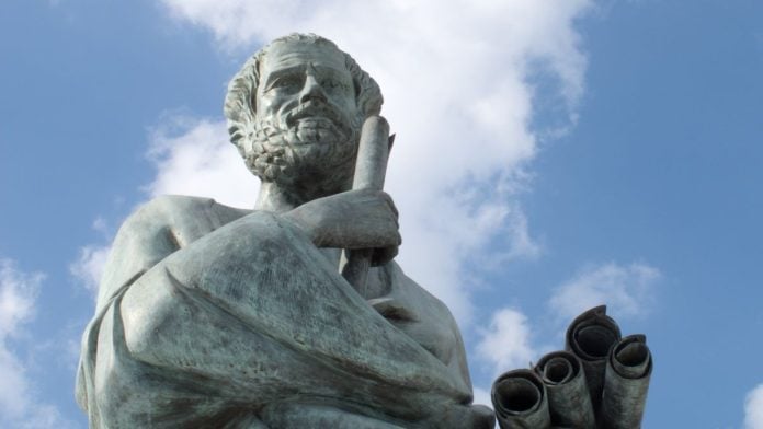 Underdog-buys-PredictIt-operator-Aristotle-to-expand-prediction-markets A statue of Greek philosopher Aristotle