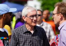 Wisconsin Gov. Tony Evers, who will consider a bill to authorize online sports betting.