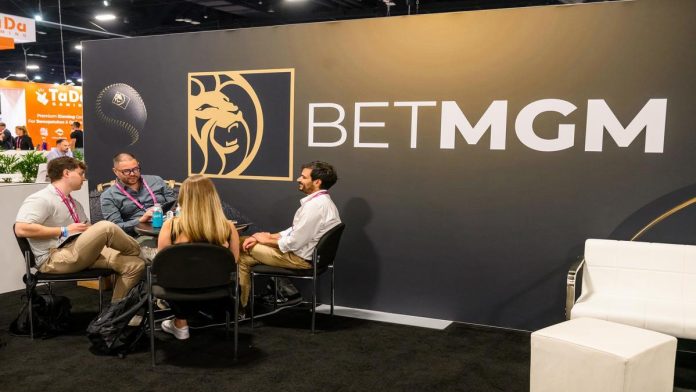 SBC Convention Fort Lauderdale 2025 BetMGM logo as the company provides a business update.