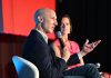 BetMGM CEO Adam Greenblatt speaks at an SBC event