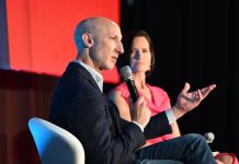 BetMGM CEO Adam Greenblatt speaks at an SBC event