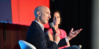 BetMGM CEO Adam Greenblatt speaks at an SBC event