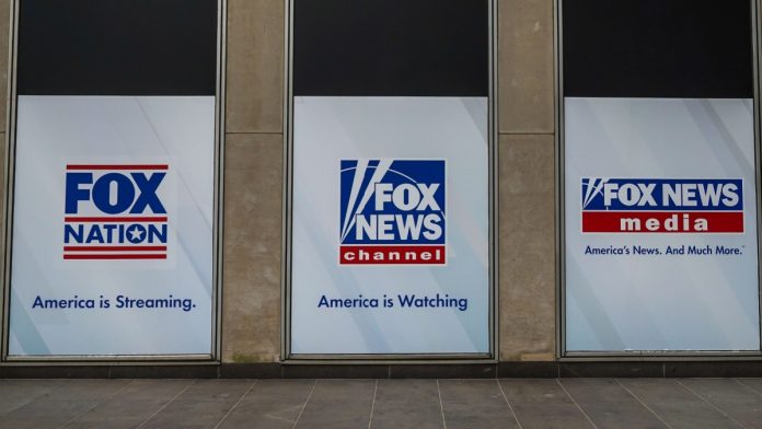 FOX logos as the company secures a data partnership with Kalshi.