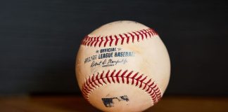 An MLB baseball