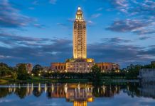The Louisiana legislature in Baton Rouge