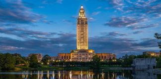 The Louisiana legislature in Baton Rouge