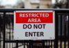 New MGCB self-exclusion tool includes prediction markets A 'restricted area' sign on a fence