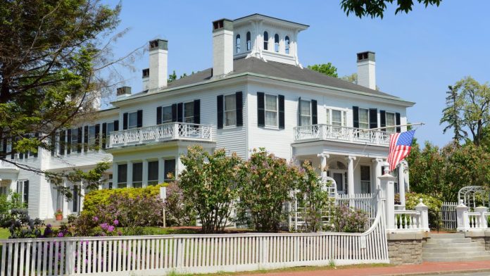 Maine-Gov.-Mills-bans-sweepstakes-credit-card-gambling-bulk-lottery-sales Blaine House, the official residence of the Maine Governor