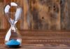 An empty hourglass