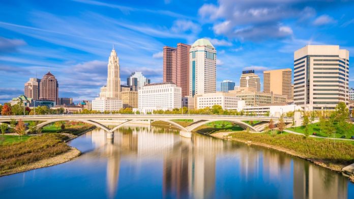 Ohio-Republicans-want-to-make-sports-betting-in-person-only-no-props-or-parlays The Columbus, Ohio, skyline