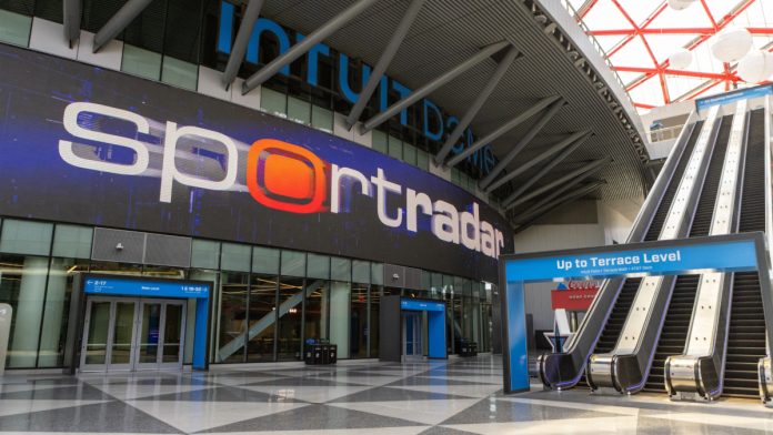 sportradar-pic Sportradar sign as the company releases its latest earnings report.