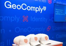 GeoComply logo as the company expands its partnership with Hard Rock Digital.