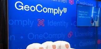 GeoComply logo as the company expands its partnership with Hard Rock Digital.