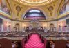 Prediction markets ban passes Minnesota Senate The interior of the Minnesota Senate chamber