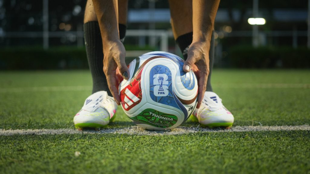 FIFA soccer ball as New Jersey considers a bill to add a 10% tax for World Cup online sports wagers.