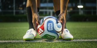 FIFA soccer ball as New Jersey considers a bill to add a 10% tax for World Cup online sports wagers.