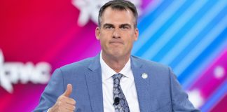 Oklahoma Gov. Kevin Stitt, who will decide on a sweepstakes ban bill.